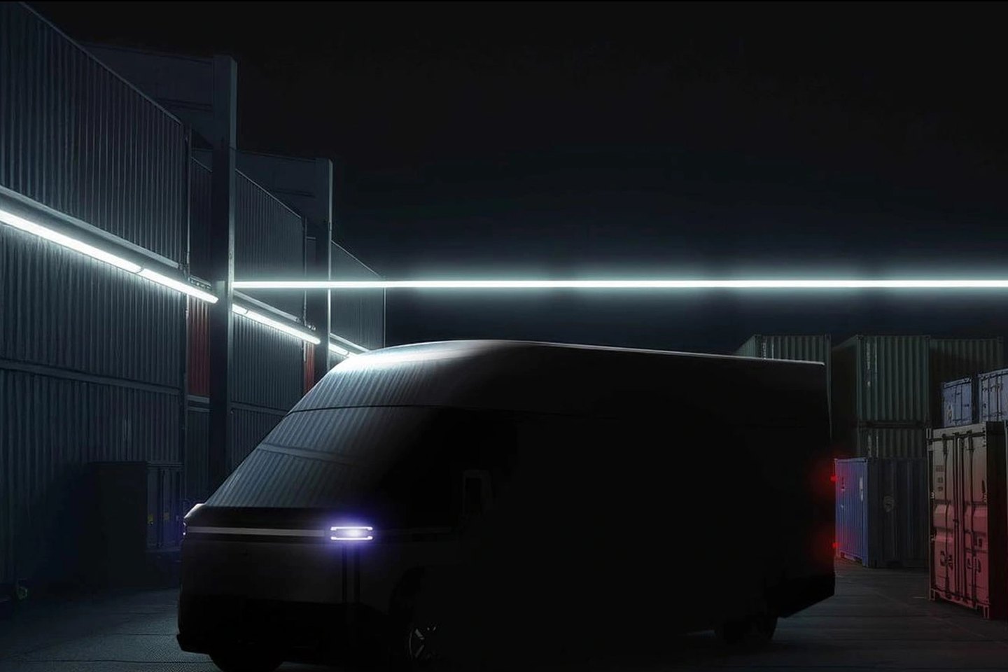 RoboVan X60 at a logistics yard