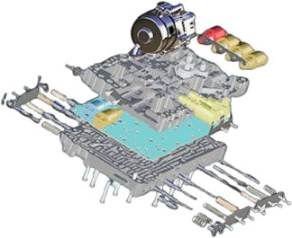 The high-efficiency dual-pump electro-hydraulic control module
