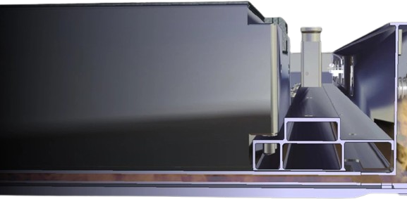 Cutaway of the cell fire extinguishing system