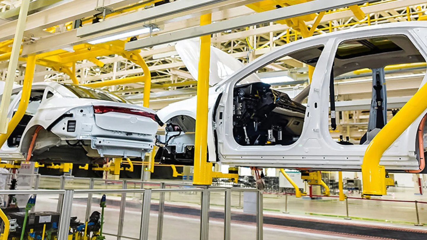 Bodies moving through the assembly line